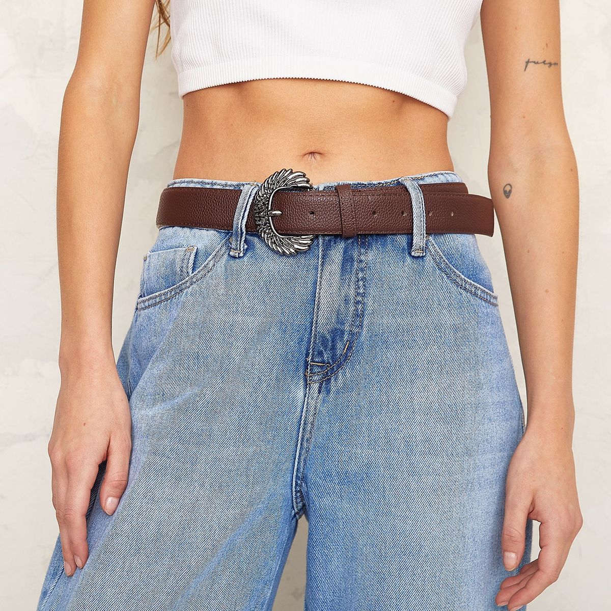 AMERICANINO - Cinturón Mujer Americanino Diseño Liso Casual