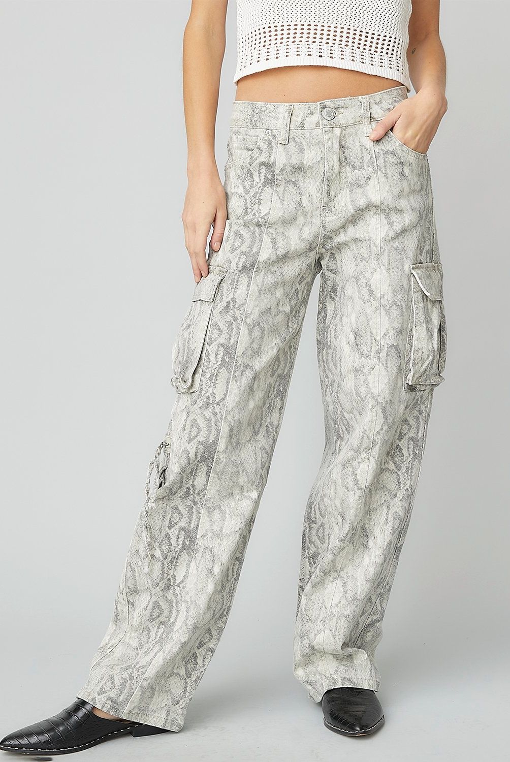 AMERICANINO - Pantalón Cargo Americanino Tiro Medio Mujer