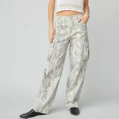 AMERICANINO - Pantalón Cargo Tiro Medio Mujer