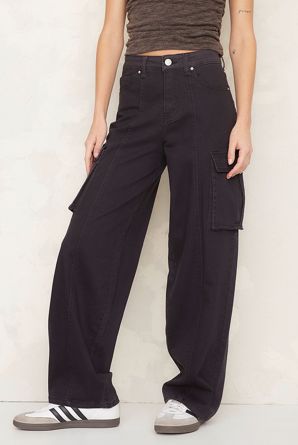 AMERICANINO - Pantalón Cargo Americanino Mujer Tiro Medio Estampado