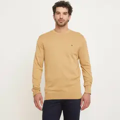 TOMMY HILFIGER - Sweater Cuello Redondo Algodón Hombre