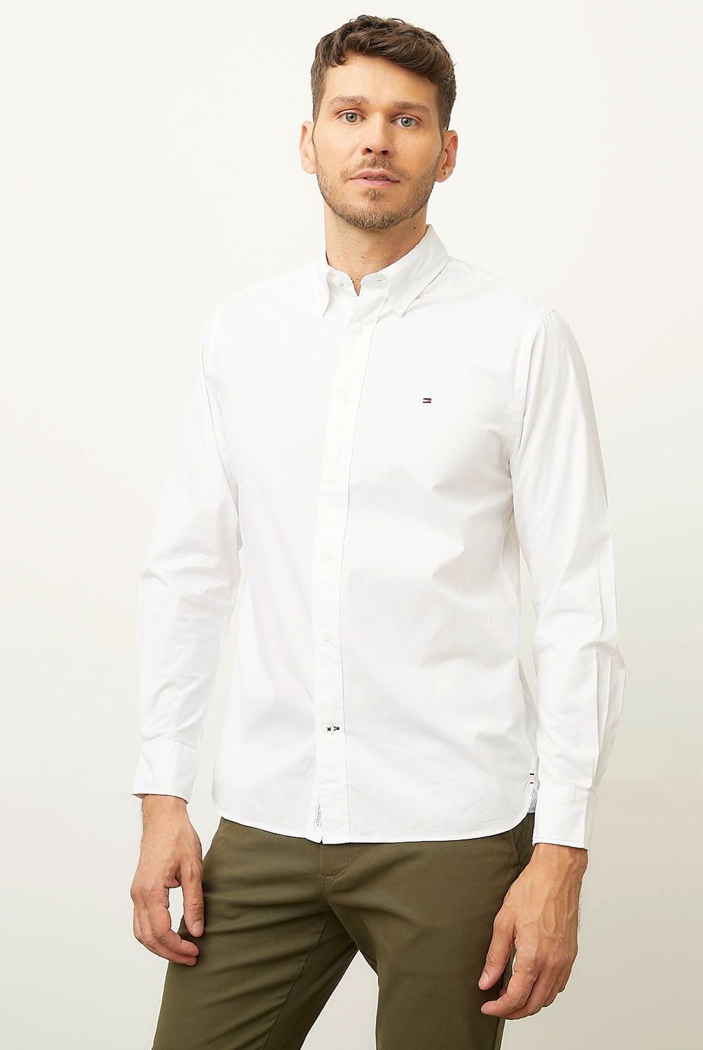 TOMMY HILFIGER - Camisa Casual Manga Larga Algodón Hombre Tommy Hilfiger