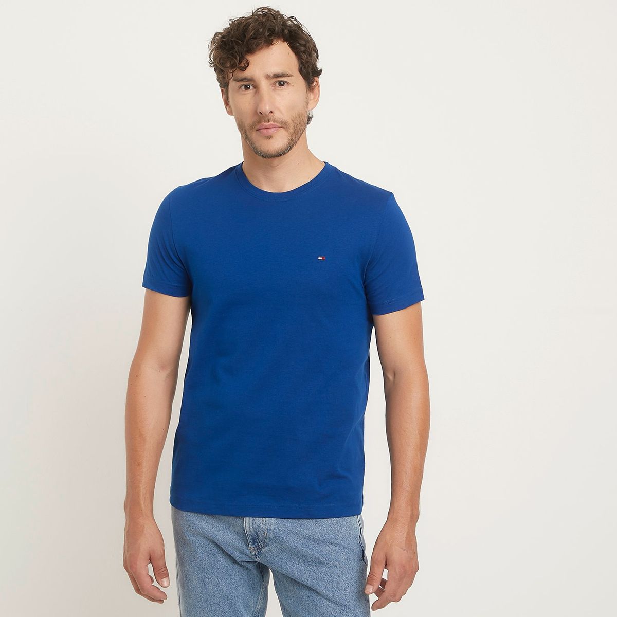 TOMMY HILFIGER - Polera Cuello Redondo Hombre Tommy Hilfiger