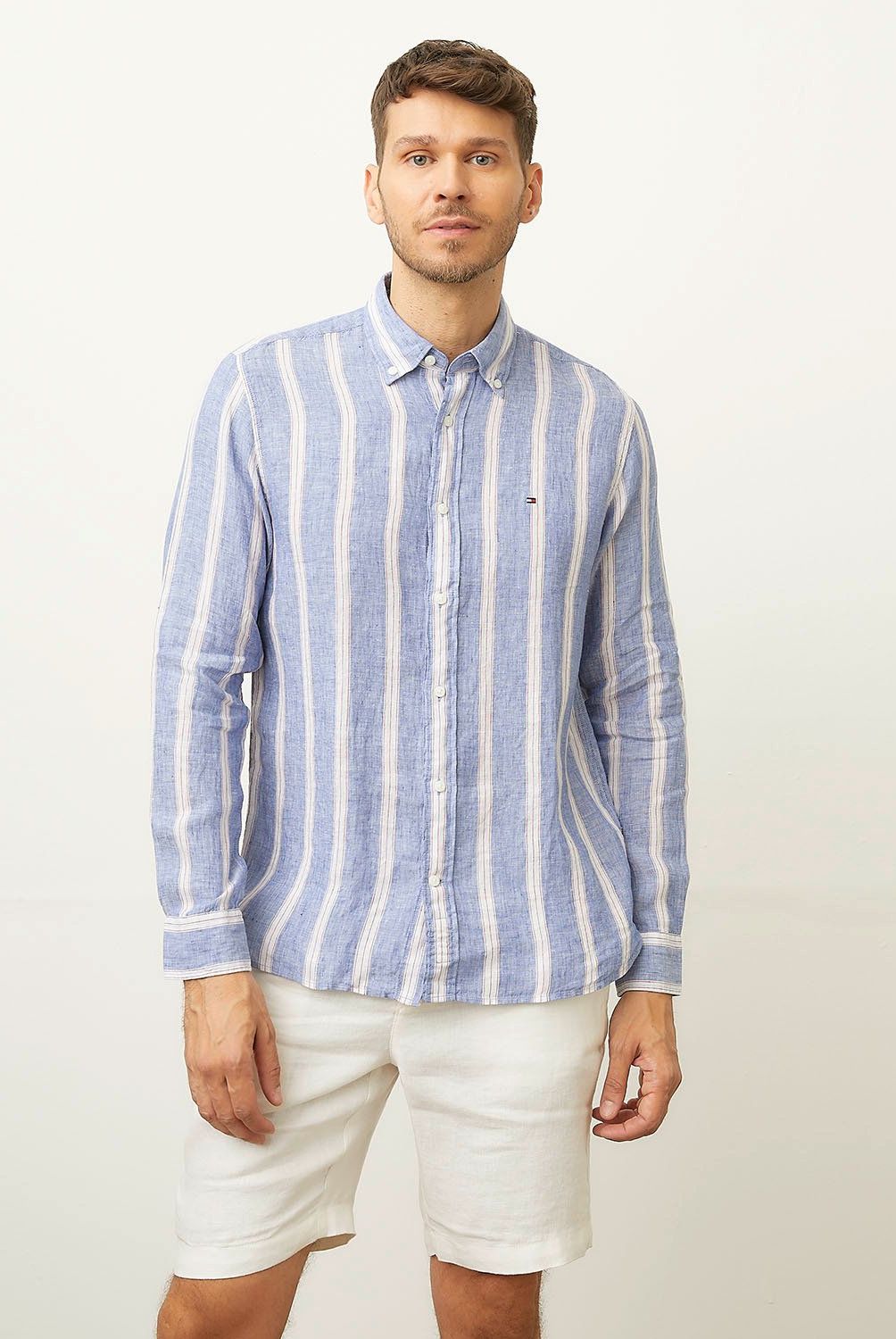 TOMMY HILFIGER - Camisa Casual Manga Larga Algodón Hombre Tommy Hilfiger