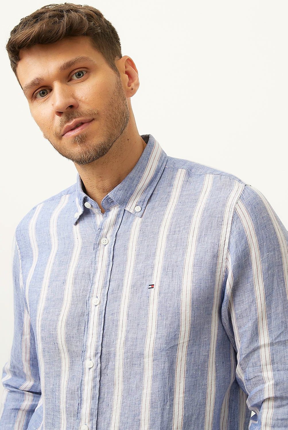 TOMMY HILFIGER - Camisa Casual Manga Larga Algodón Hombre Tommy Hilfiger