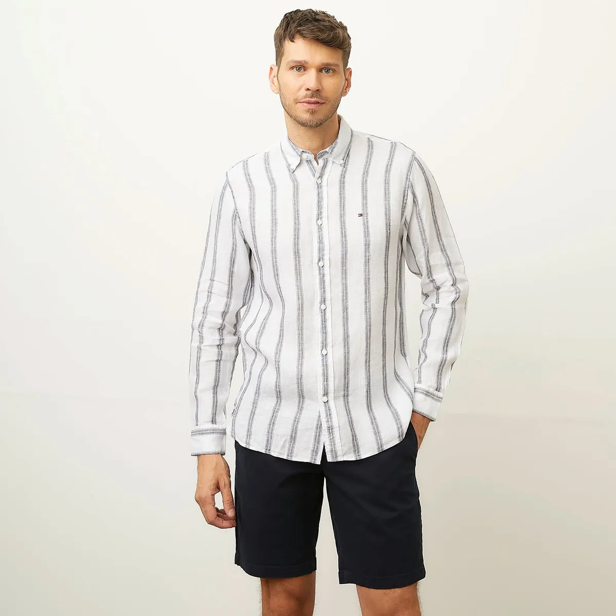 TOMMY HILFIGER - Camisa Casual Manga Larga Algodón Hombre Tommy Hilfiger