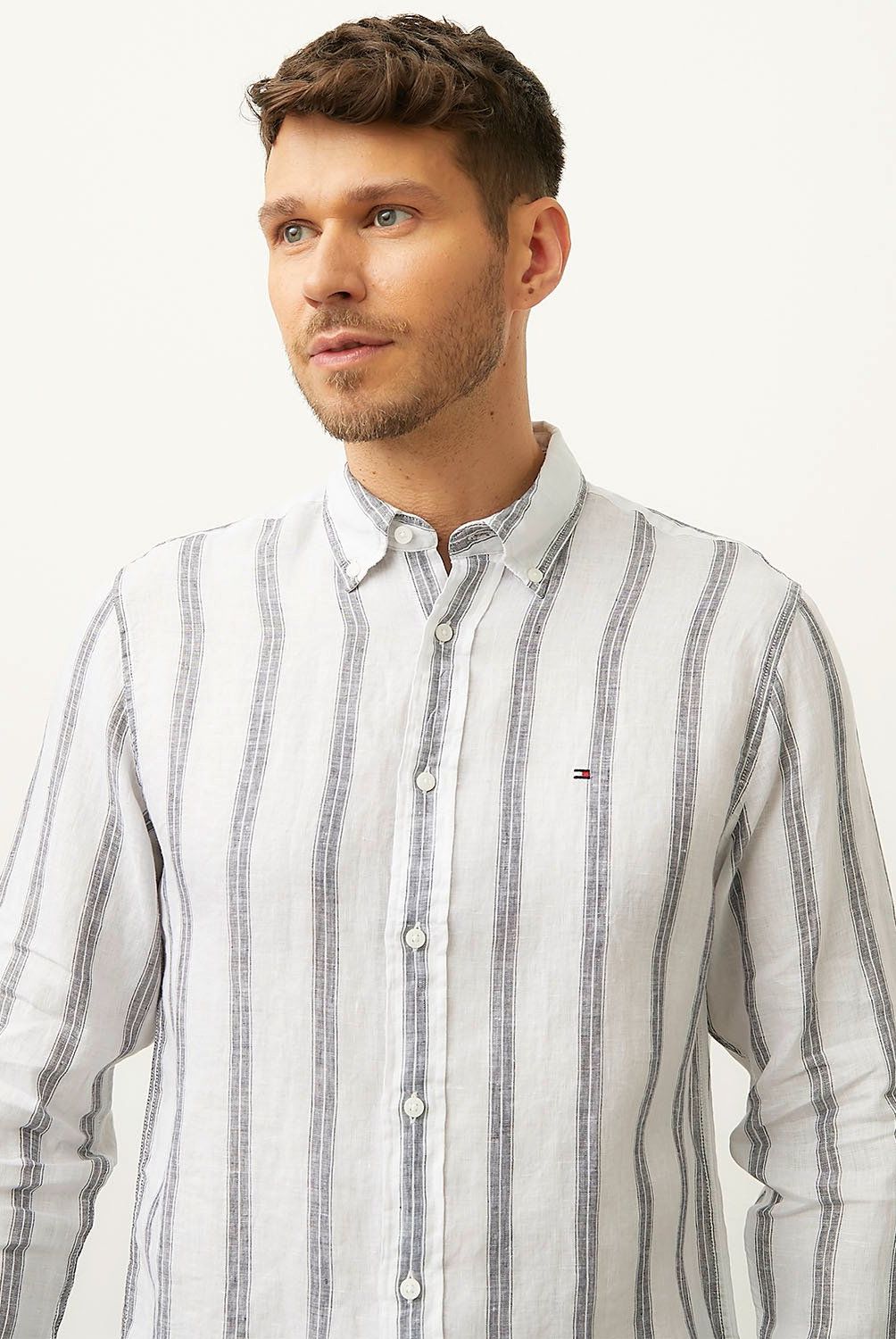 TOMMY HILFIGER - Camisa Casual Manga Larga Algodón Hombre Tommy Hilfiger