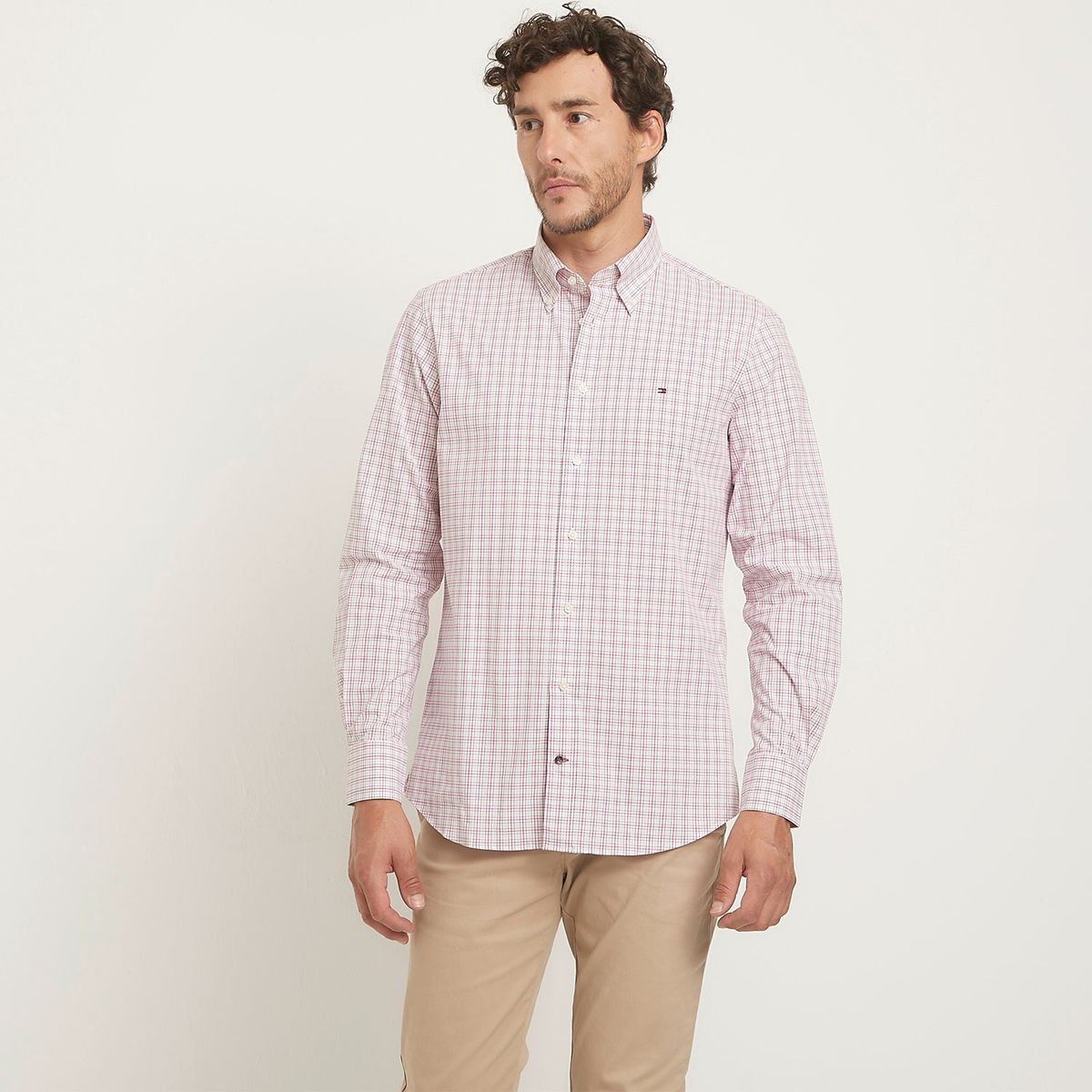 TOMMY HILFIGER - Camisa Casual Manga Larga Algodón Hombre Tommy Hilfiger