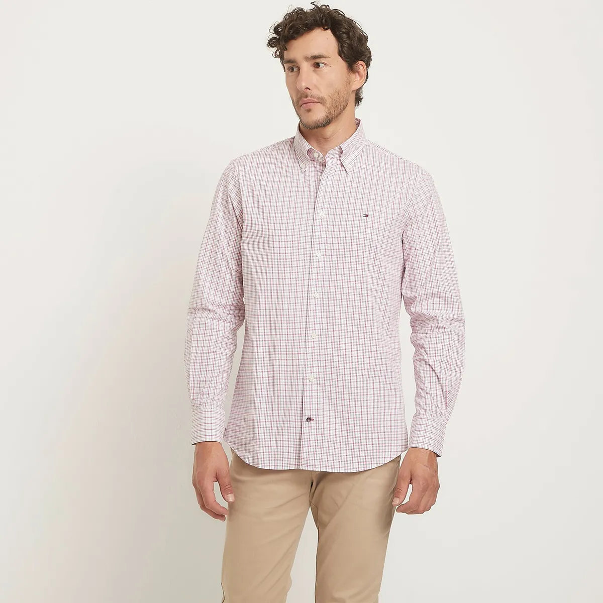 TOMMY HILFIGER - Camisa Casual Manga Larga Algodón Hombre Tommy Hilfiger