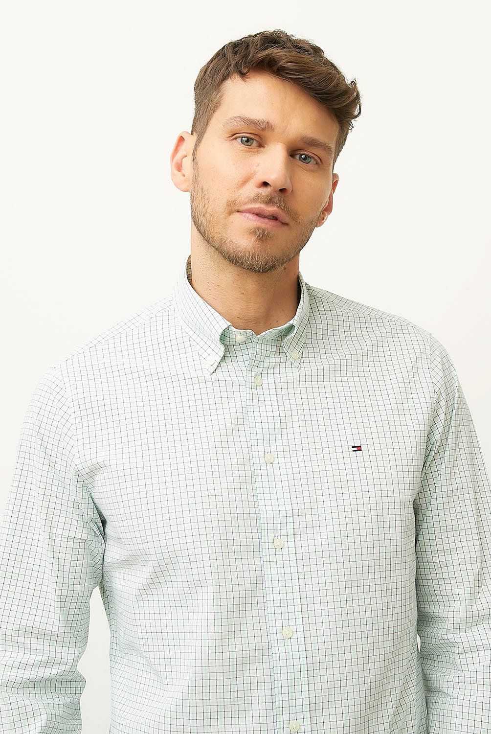 TOMMY HILFIGER - Camisa Casual Manga Larga Algodón Hombre Tommy Hilfiger