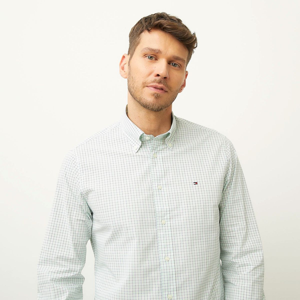 TOMMY HILFIGER - Camisa Casual Manga Larga Algodón Hombre Tommy Hilfiger