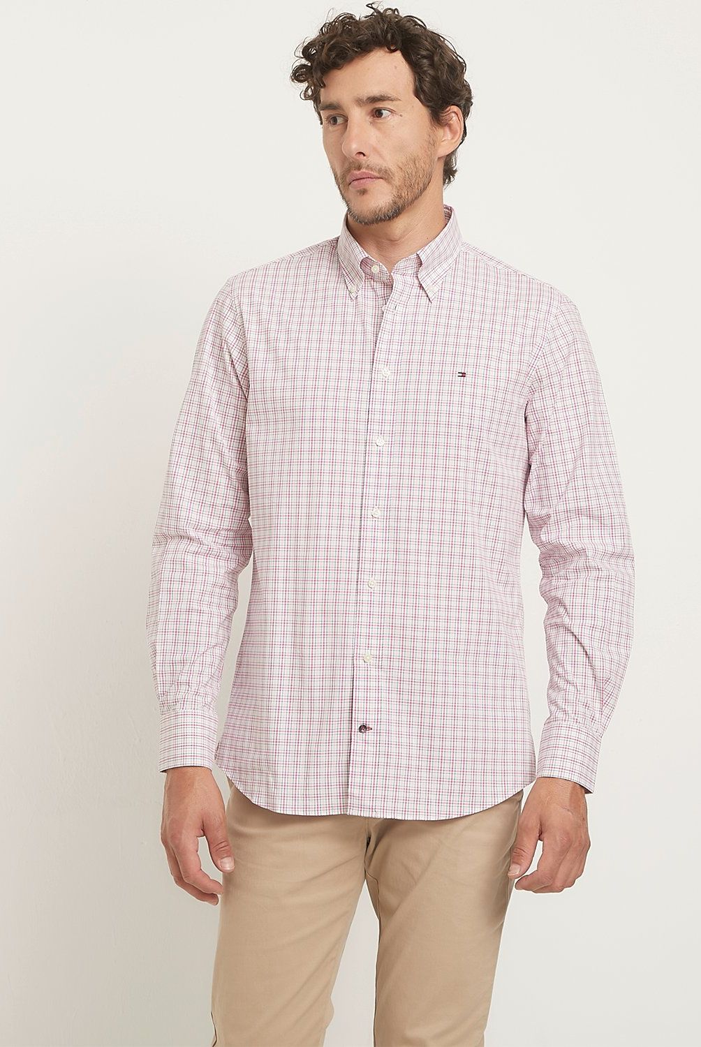 TOMMY HILFIGER - Camisa Casual Manga Larga Algodón Hombre Tommy Hilfiger