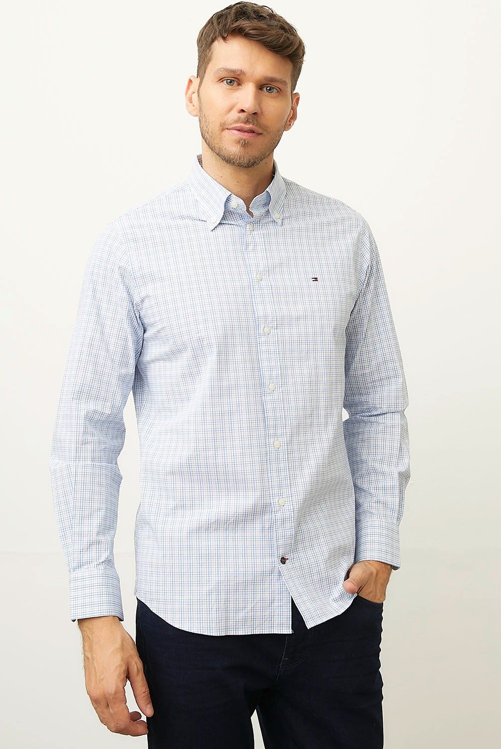 TOMMY HILFIGER - Camisa Casual Manga Larga Algodón Hombre Tommy Hilfiger