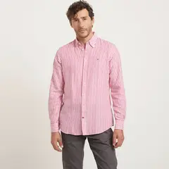 TOMMY HILFIGER - Camisa Casual Manga Larga Algodón Hombre