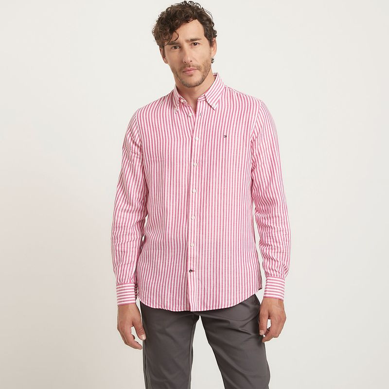 TOMMY HILFIGER - Camisa Casual Manga Larga Algodón Hombre Tommy Hilfiger