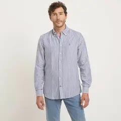 TOMMY HILFIGER - Camisa Casual Manga Larga Algodón Hombre