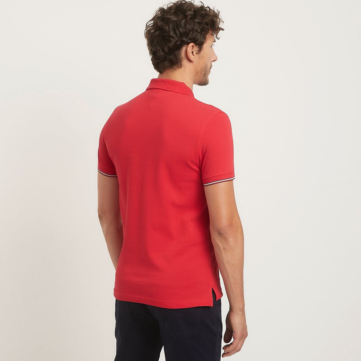 TOMMY HILFIGER - Polera Con Cuello Pique Manga Corta Algodón Hombre Tommy Hilfiger