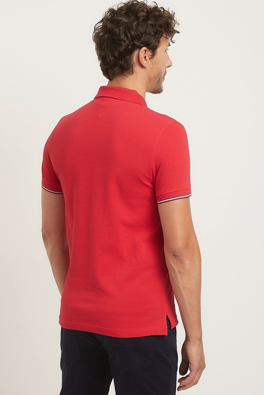 TOMMY HILFIGER - Polera Con Cuello Pique Manga Corta Algodón Hombre Tommy Hilfiger