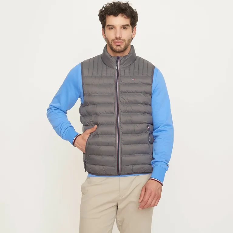 Parka Sin Mangas Casual Hombre