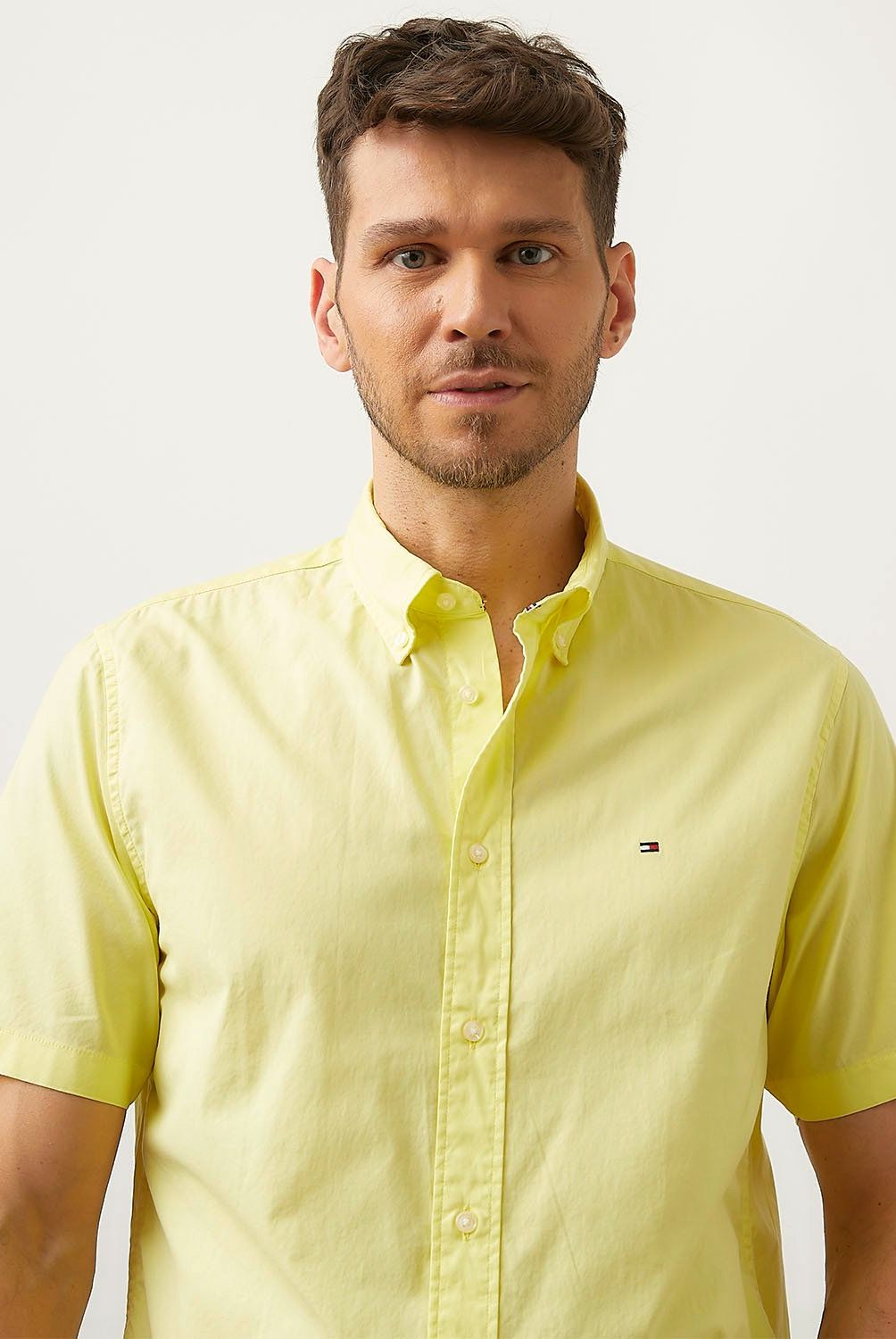 TOMMY HILFIGER - Camisa Casual Manga Corta Algodón Hombre Tommy Hilfiger