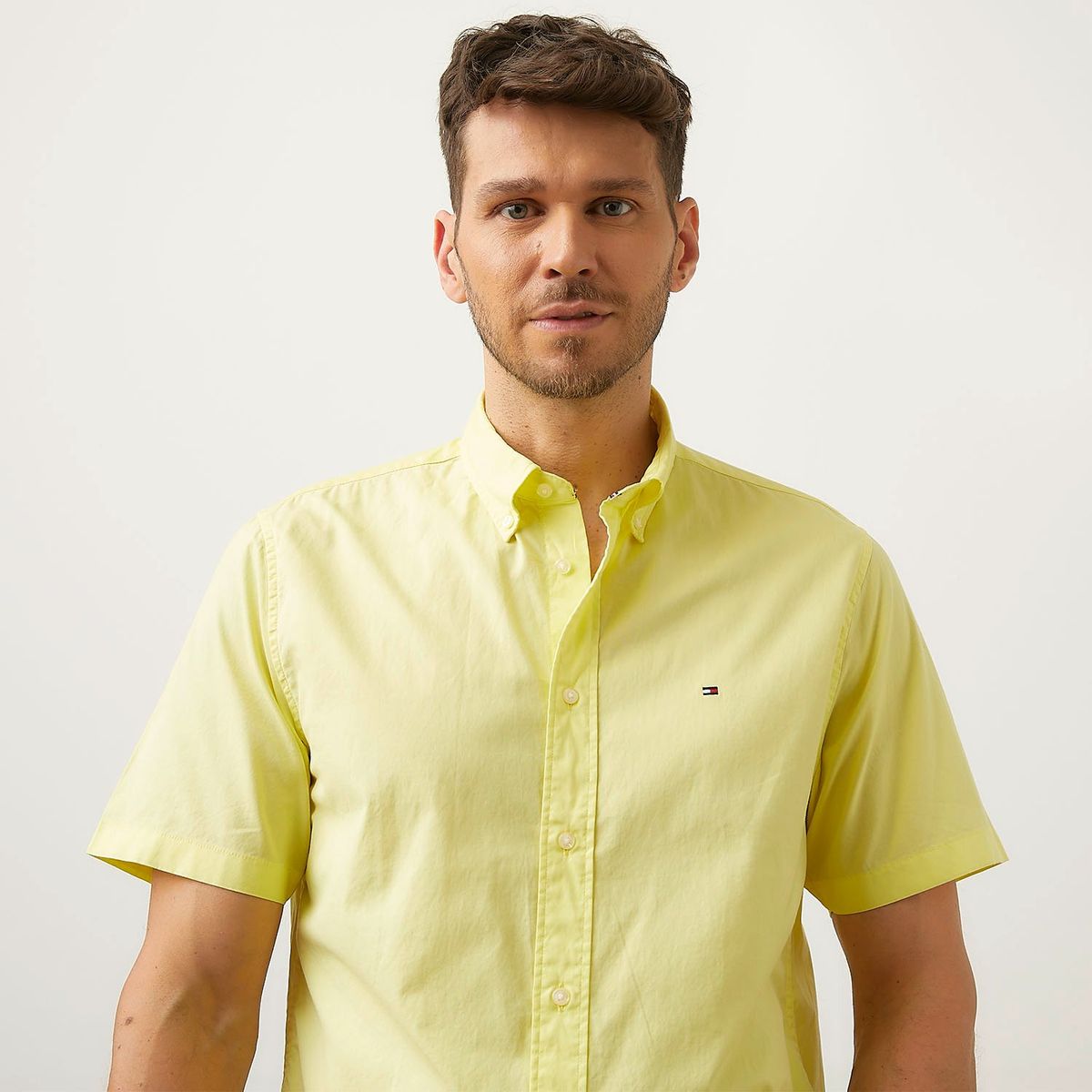 TOMMY HILFIGER - Camisa Casual Manga Corta Algodón Hombre Tommy Hilfiger