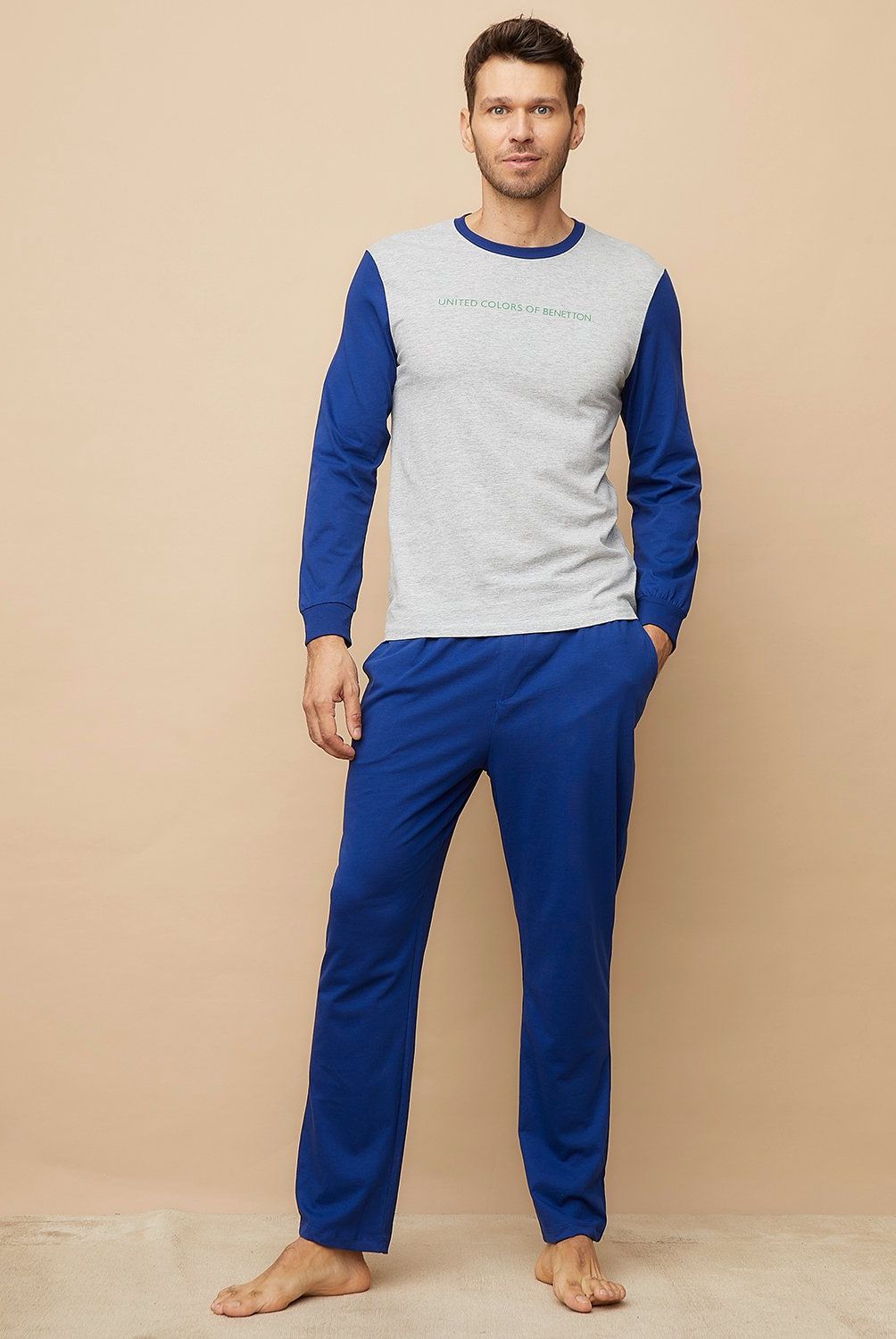 BENETTON - Pijama Largo Hombre Benetton