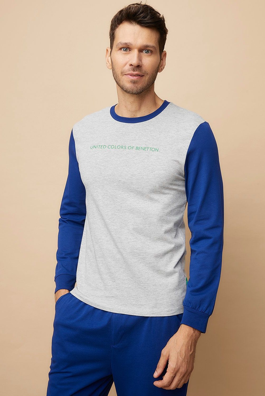 BENETTON - Pijama Largo Hombre Benetton