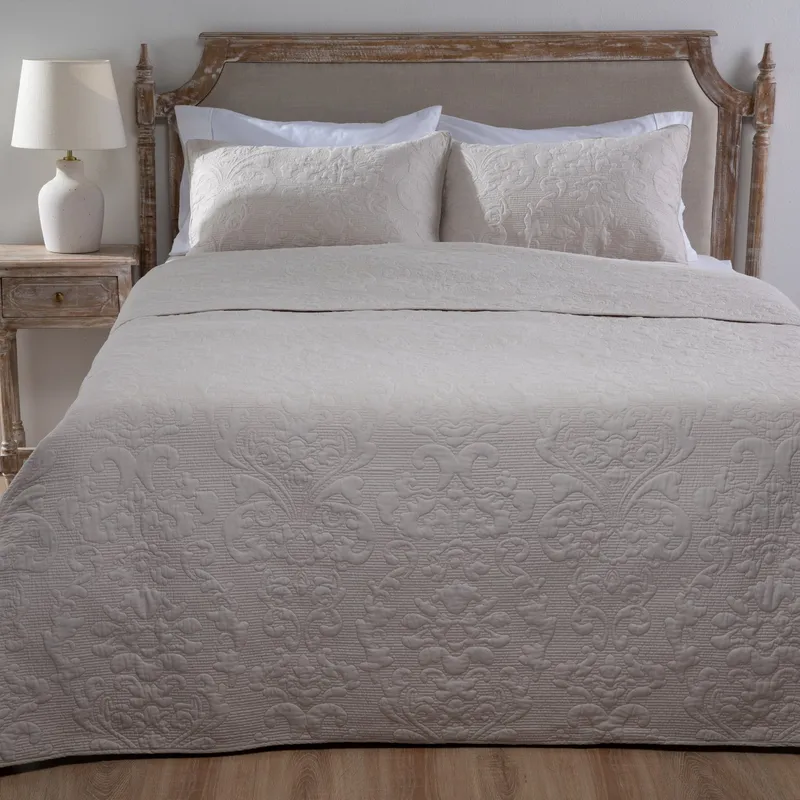 ROBERTA ALLEN - Cubrecama Javiera Beige Roberta Allen