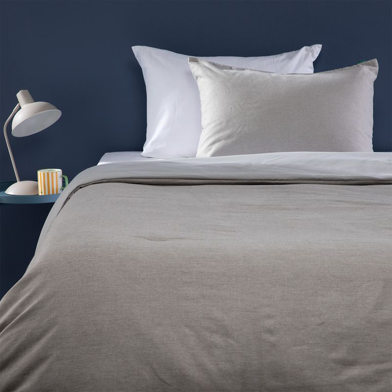 BENETTON - Plumón 1,5 Plazas Jersey Gris Benetton