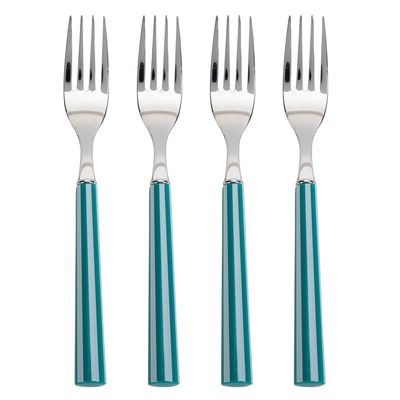 Imagen 2 del producto Set 4 Tenedores Rayas Turquesa