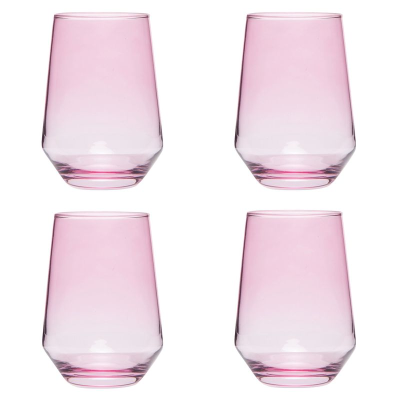 MICA - Set 4 Vasos Corto Vidrio 410 ml JOY Mica