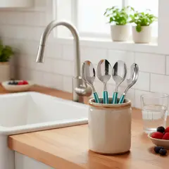 MICA - Set 4 Cucharas Té Rayas