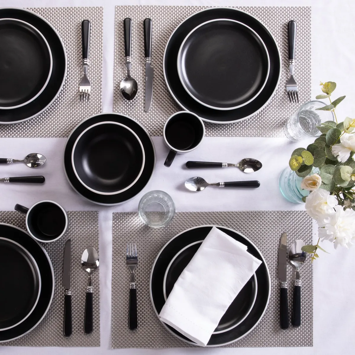 MICA - Juego De Vajilla 60 Piezas Cerámica Mica