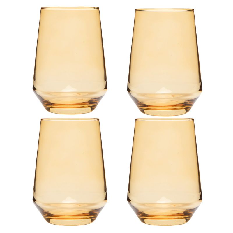 MICA - Set 4 Vasos Corto Vidrio 410 ml JOY Mica