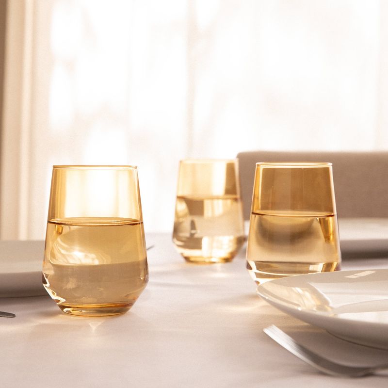 MICA - Set 4 Vasos Corto Vidrio 410 ml JOY Mica