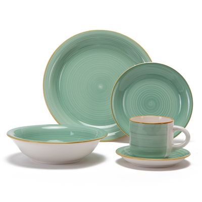 Imagen 2 del producto Juego De Vajilla 30 Piezas Clásico Turquesa
