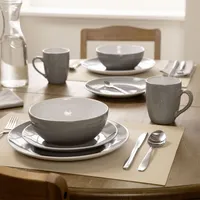 Juego De Loza Two Tones Cerámica 24 Piezas Color Play