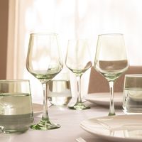 Set 4 Copas Vidrio 410 Ml Verde Joy Color Play