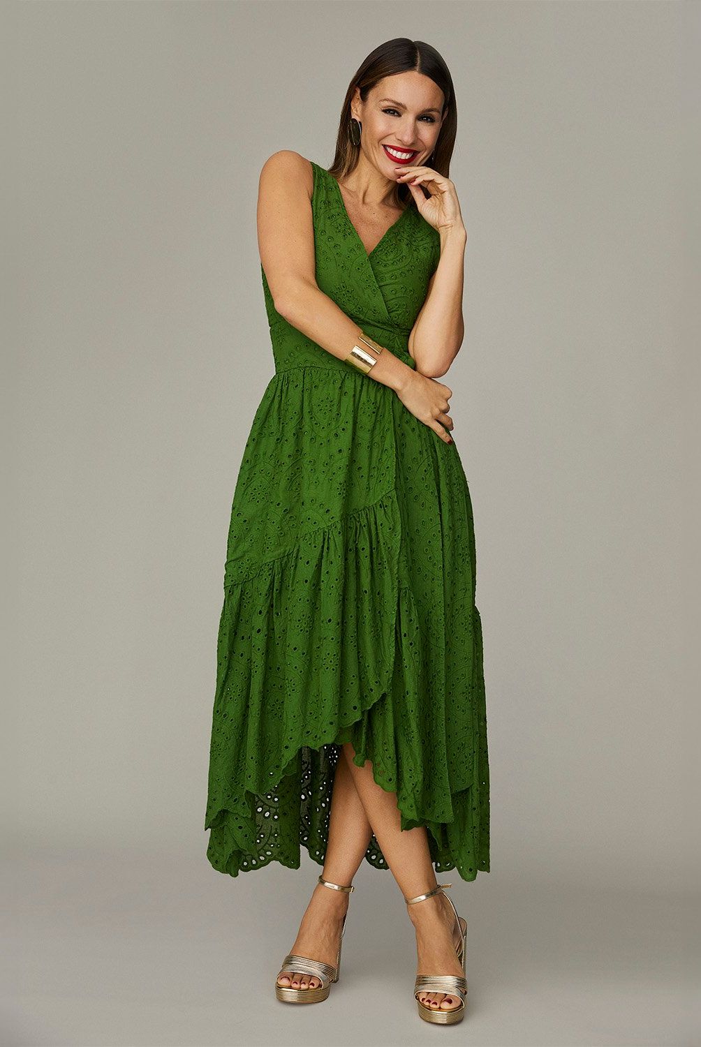APOLOGY - Vestido Midi Algodón Mujer Apology Por Pampita