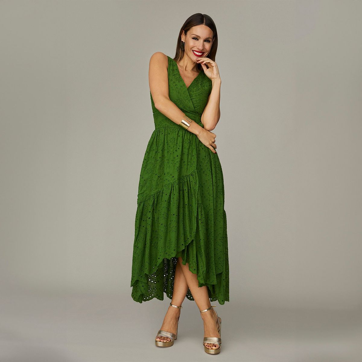 APOLOGY - Vestido Midi Algodón Mujer Apology Por Pampita