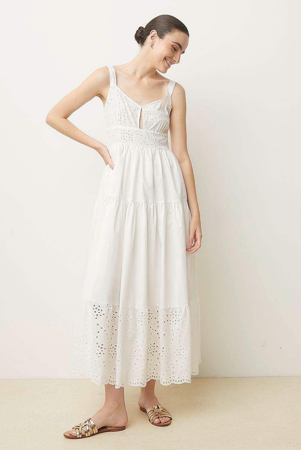 APOLOGY - Vestido Largo Algodón Mujer Apology Por Pampita