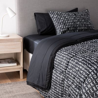 Imagen 2 del producto Juego De Cama Emilio Sábana + Plumón + Manta + Cojín