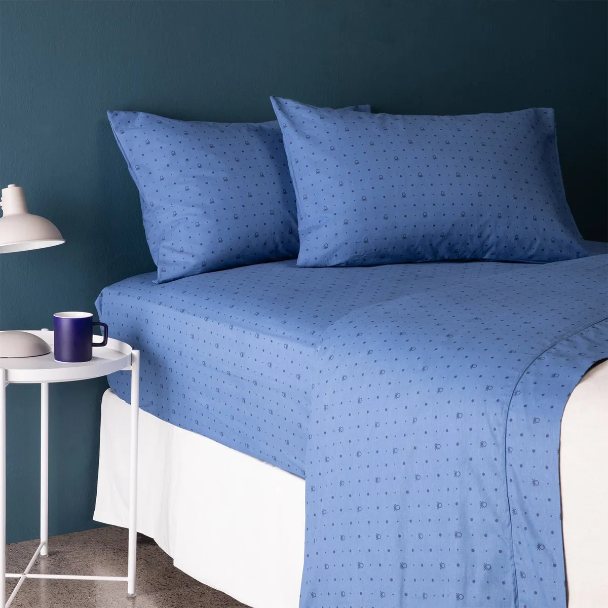 BENETTON - Juego De Sábanas Giu 100% Algodón 180 Hilos Benetton