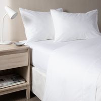 Juego De Sábanas 180 Hilos Blanca