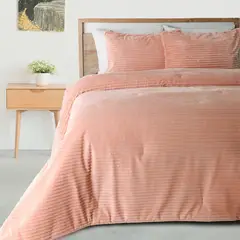 BENETTON - Plumón Macro Cord Coral Benettonn