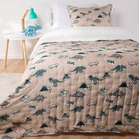 Cubrecama Infantil Sherpa Dino