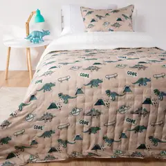 MICA KIDS - Cubrecama Infantil Sherpa Dino