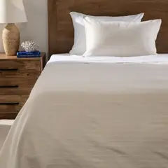 BASEMENT HOME - Cubrecama Natural Lino Beige