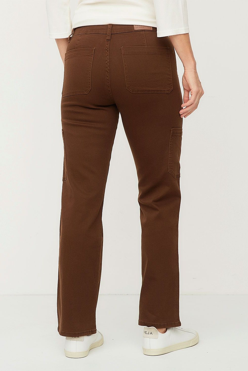 NEWPORT - Pantalón Cargo Newport Mujer Algodón Casual Tiro Medio