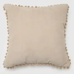 ROBERTA ALLEN - Cojín Decorativo Pompon 45X45 Cm
